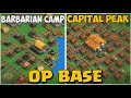 Gambar cover First Base Layout for Capital Peak and Barbarian Camp | Clan Capital Bases