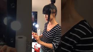 Bai Ling on a film set tasted for the Covid19 watch the funny video