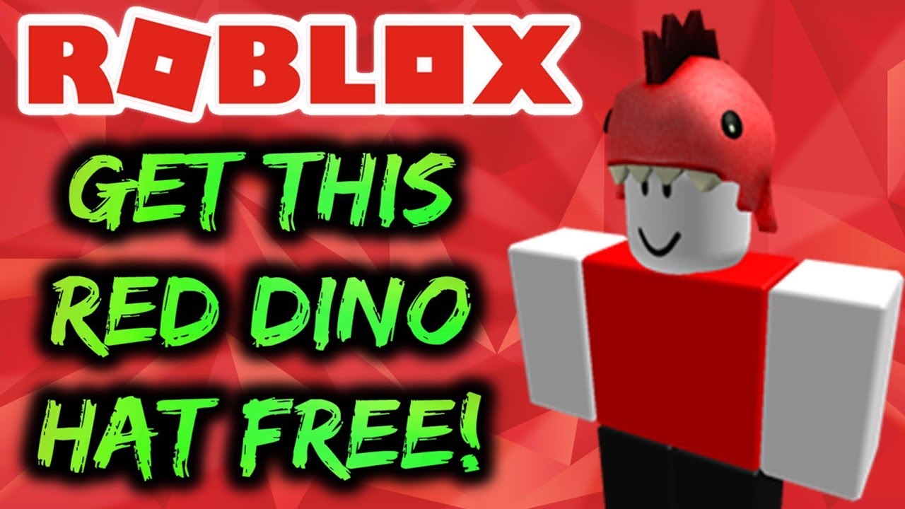 Get Playful Red Dino Hat For Free Roblox Promocode Youtube - hungry dino t shirt roblox
