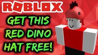 Get Playful Red Dino Hat For Free Roblox Promocode Youtube - roblox dino avatars