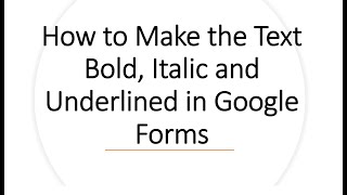 32+ Bold Text Generator Google Forms Images