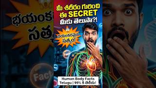 😨 “మీ శరీరం గురించి ఈ SECRET మీకు తెలుసా?! 🤯 | Human Body Facts Telugu”. #telugufacts