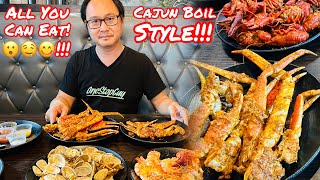 THE BEST ALL YOU CAN EAT CRAB LEGS CAJUN SEAFOOD BOIL BUFFET @ SUPREME CRAB IN NORTHERN CALIFORNIA!