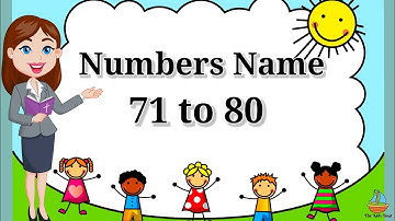71 to 80 Numbers Spelling | Numbers Name