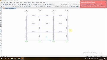 SAP2000 -2D Frame Modeling