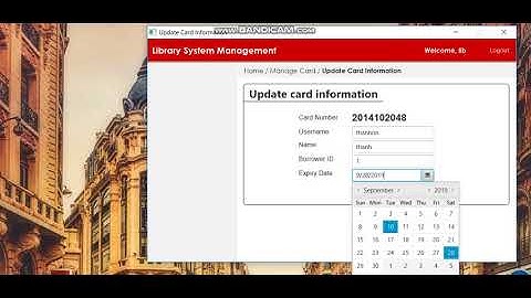 Library management system DEMO