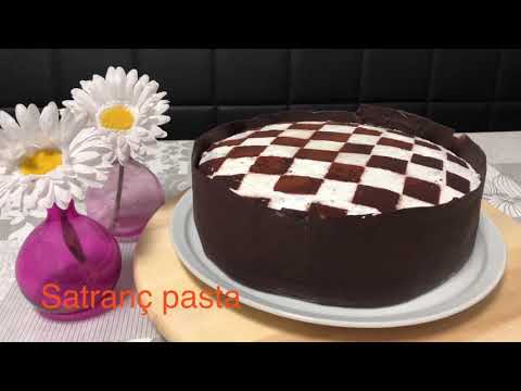 Satranç pasta tarifi/yaş pasta tarifi/muhteşem görüntülü satranç yaş pasta tarifi/doğum günü pastası