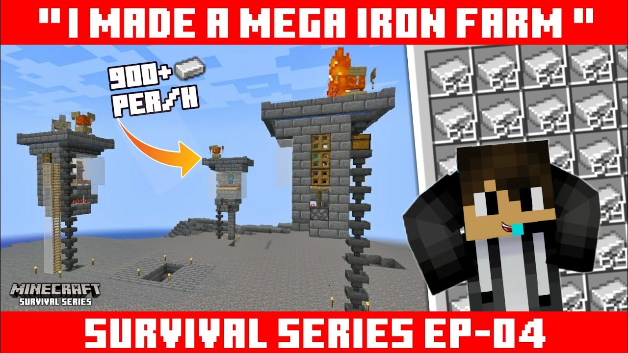 I Made A Mega Iron Farm In Minecraft Survival !🔥 YouTube