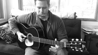 Video thumbnail of "Acoustic Guitar Blues and Harmonica"