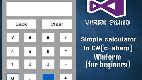 How to create calculator in C# Windows Form Application in Urdu / Hindi