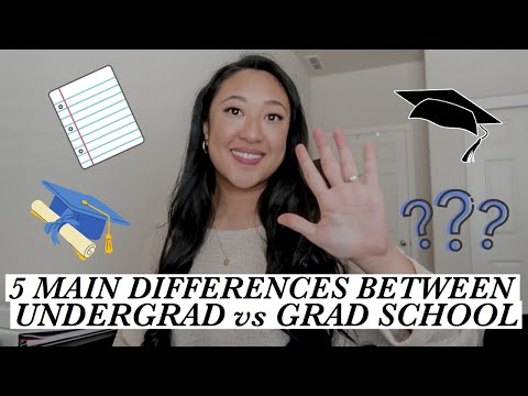 Video: Verschil Tussen Graduate School En Undergraduate School