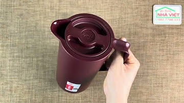 Bình giữ nhiệt 1L màu đỏ rượu Emsa Motiva N41702 – Made in Germany