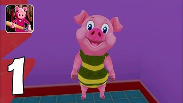 Piggy Family 3D: Scary Neighbor Obby House Escape - ALL LEVEL Part 1 (Android GamePlay Walkthrough)