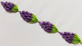 Simple Borderline Hand Embroidery Tutorial | Borderline Embroidery Design | Embroidery |