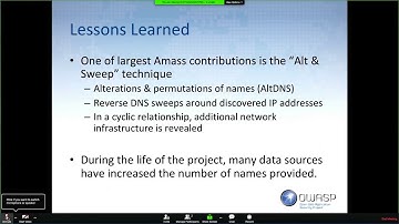 "Introducing OWASP Amass Project" - Jeff Foley