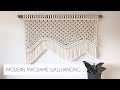 DIY: MODERN MACRAME WALLHANGING | LARGE MACRAME WALLHANGING PATTERN | (step by step)