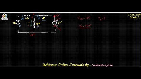 GATE 2010 Network Theory KCL, KVL Solution 18 by Sudhanshu Gupta