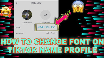 Change font your Tiktok name profile