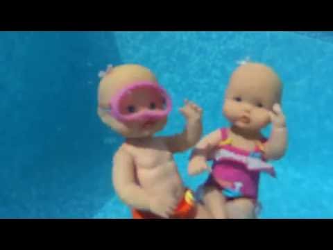 Bebe Nenuco Lola aprende a bucear en la piscina / Capítulo de las Aventuras de Nenuco Lola - YouTube