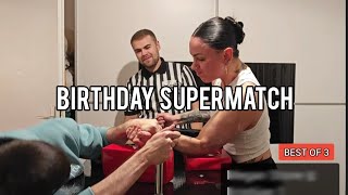 Armwrestling Supermatch - Man vs woman