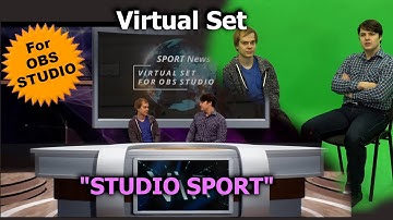 OBS Studio: Virtual set "Studio Sport" - easy way to bring sport events closer to your viewers!