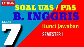 Download Soal Pas Bahasa Inggris Kelas 7 Semster1 Dan Kunci Jawabannya Pictures