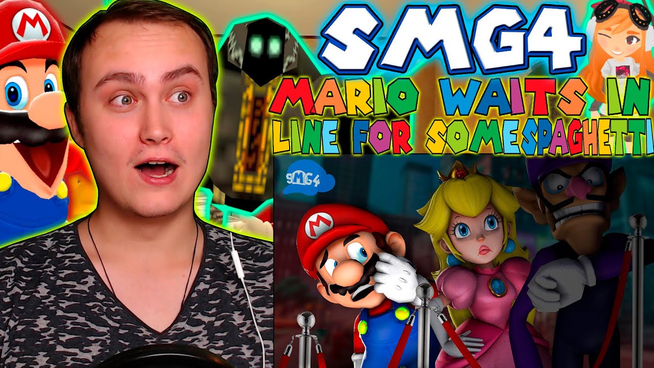 Smg4 Mario Waits In Line For Some Spaghetti