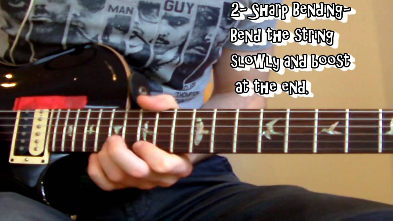 Electric Guitar Lesson The Guitar Bending Unison Bending Common