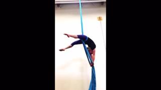 Tik-Tok Drop on Aerial Silks