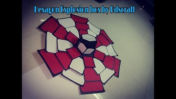 Hexagon Explosion Box By Hds Craft / 2in1 Hexagon box