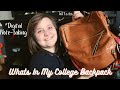 Whats In My College Backpack | College 2021 | Zocilor Bag | Erin Blake