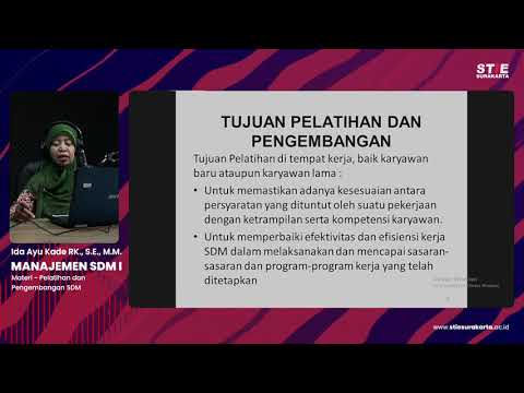 Manajemen SDM I #6 Pelatihan & pengembangan sdm - Ida Ayu Kade