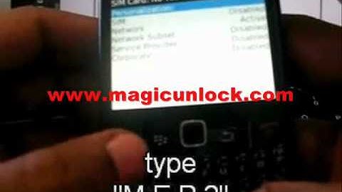 HOW TO UNLOCK / Entsperren BY IMEI Handy BlackBerry Curve 8520 Netzsperre code many more models