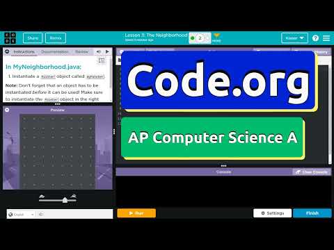 Code.org Lesson 3.2 The Neighborhood | Tutorial with Answers | Unit 1 Computer Science A
