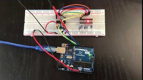 Arduino Uno with IC 74HC595