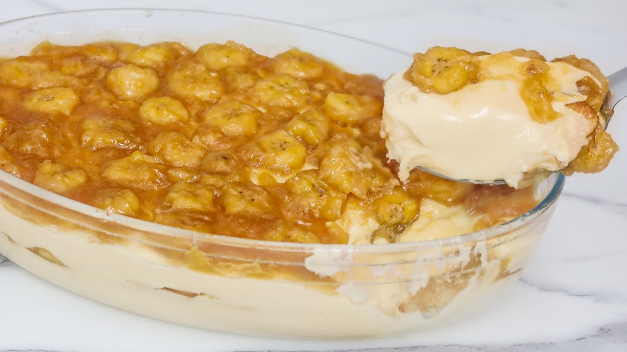 SOBREMESA DE BANANA MAIS GOSTOSA QUE JÁ COMI