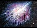 Watercolor Galaxy Painting Demonstration