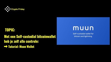 🚨 Bitcoin | Tutorial Muun Wallet | gebruiksvriendelijke mobiele Bitcoin- & Lightningwallet