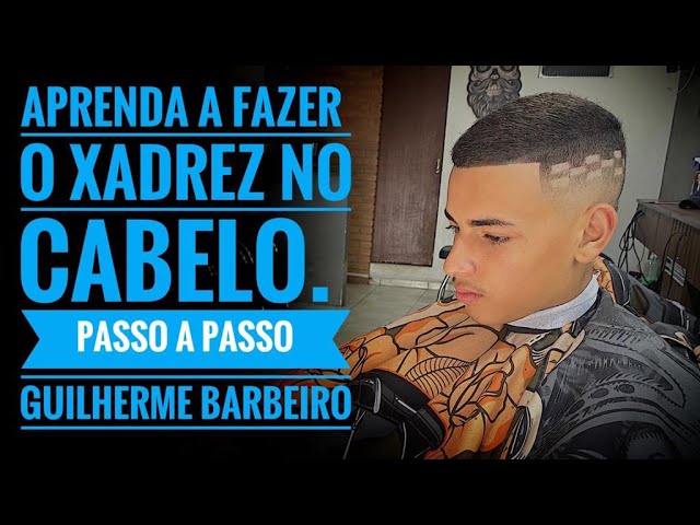 tutorial : como fazer xadrez no cabelo passo a passo#barbearia #desenho  #cortes #barbershop 