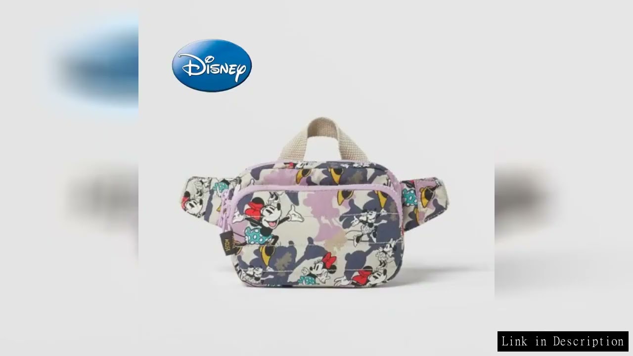 Disney Mickey New Children's Waist Bag Cartoon Cute Children's Chest Bag Large Capacity High Quality