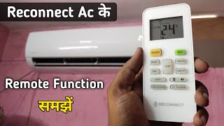 How to use Reconnect ac remote control