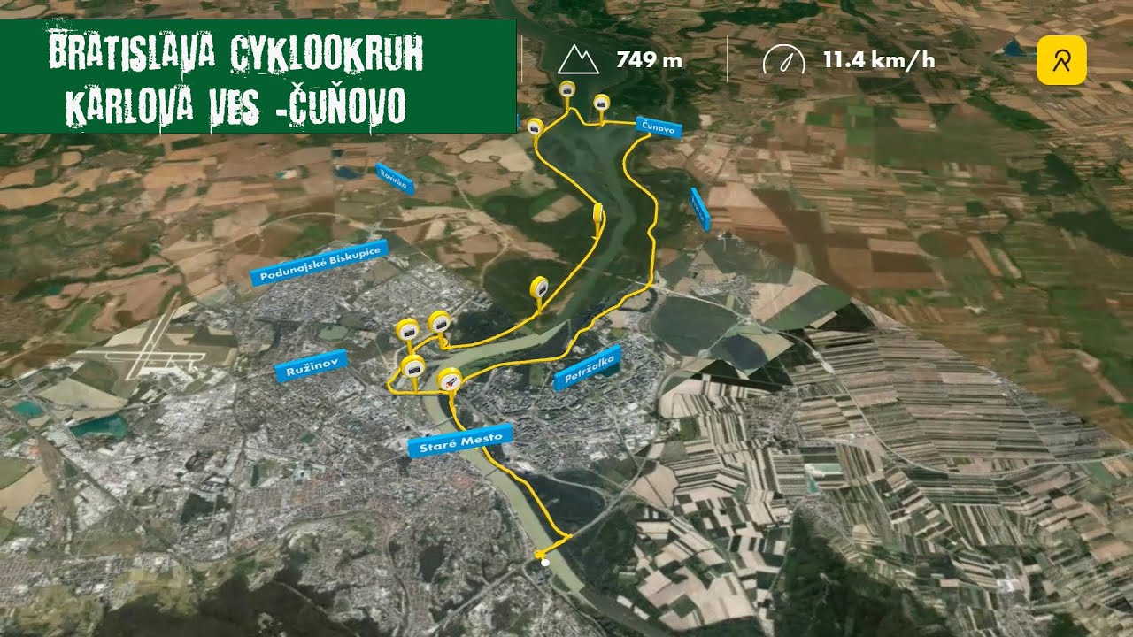 Bratislavský okruh 52km po rovine