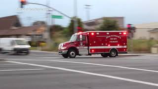 South San Francisco Fire Dept. E63 & R63 Responding
