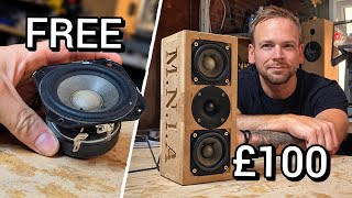 I Turned FREE Speakers into an EPIC bluetooth Speaker! - Sound Quality Mission!