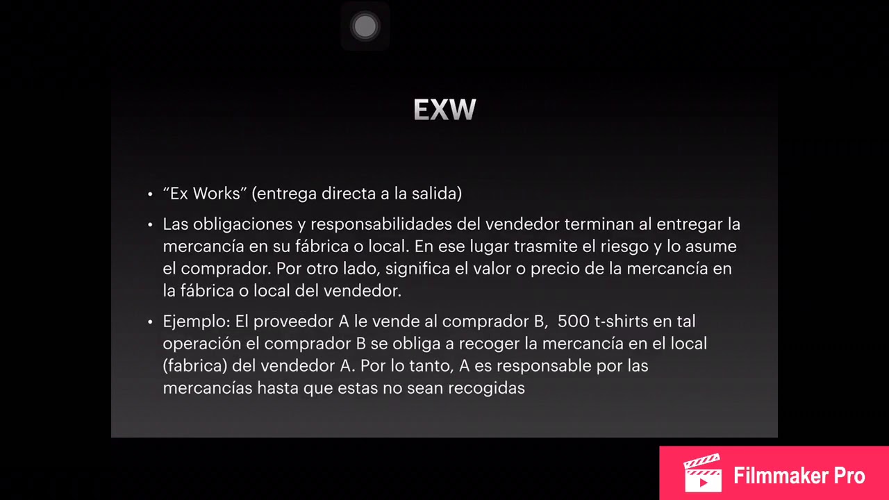 Incoterms EXW, FCA, FAS, FOB
