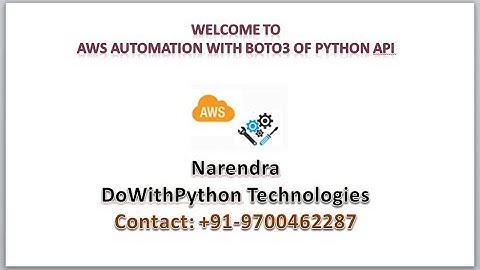 Automate AWS Infrastructure with boto3