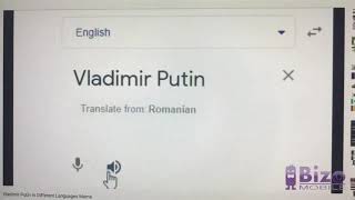 Vladimir Putin In Different Languages Meme Reversed