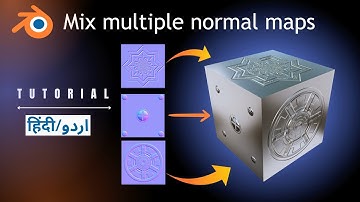 How To Mix Multiple Normal Maps Together In Blender | Tutorial | Hindi/Urdu