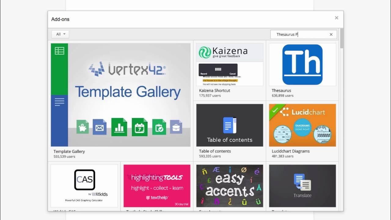 Try This New AIPowered Thesaurus for Google Docs YouTube