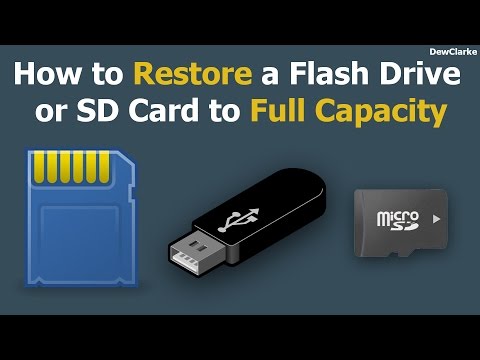 How to restore Flash Drive or SD Card back to full capacity (PC/Mac)